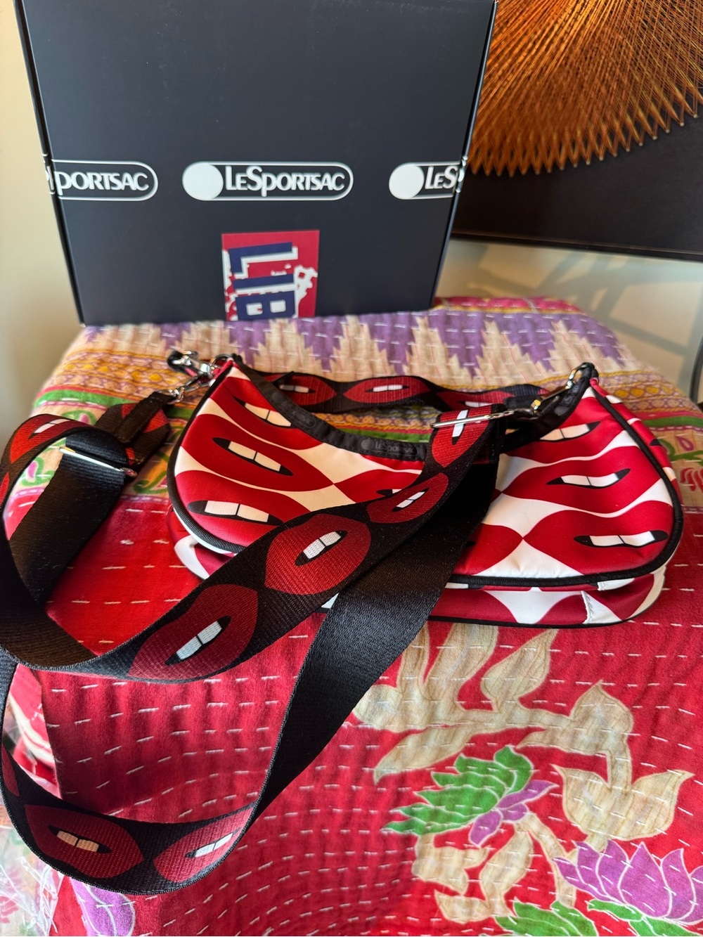 LeSportsac x Libertine Small Lips Hobo NWT